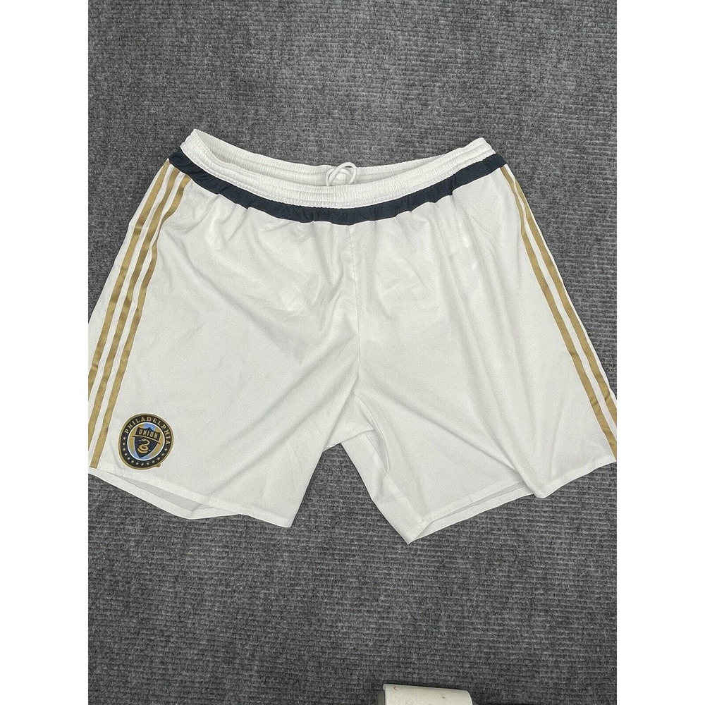 Philadelphia Union Shorts Mens Extra Extra Large White MLS Soccer Climalite